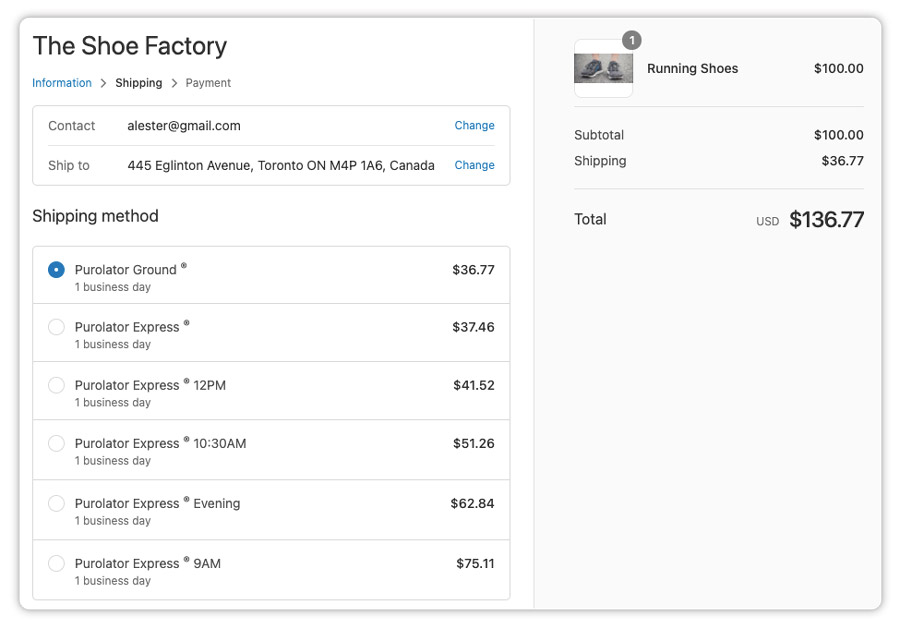 Purolator-Shipping-Rates-at-checkout