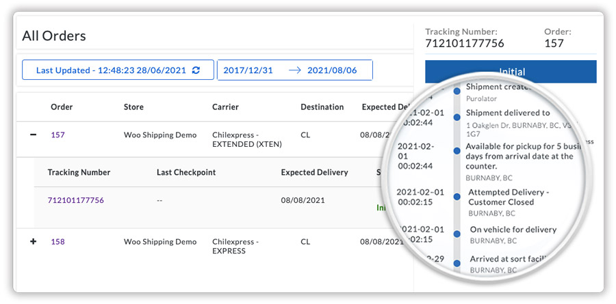 chilexpress-order-on-woocommerce-shipment-tracking-dashboard