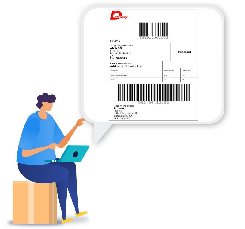 Delhivery Shipping Labels