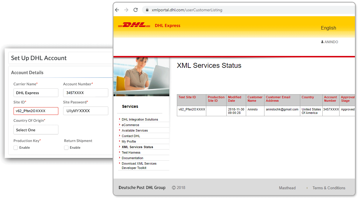 create-dhl-express-account