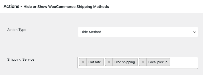 hide free shipping flat rate local pickup