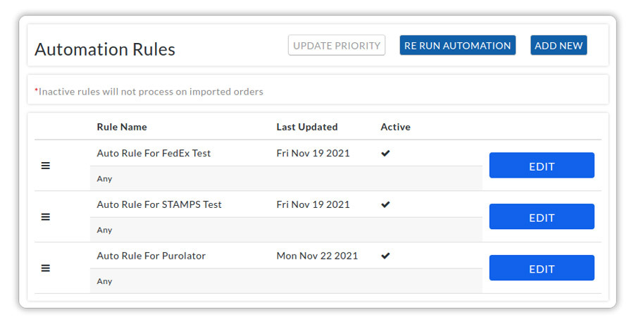 Set Up Automation rules