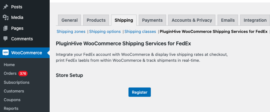 register with fedex
