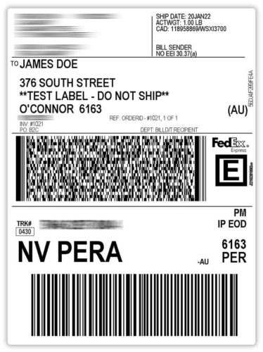FedEx-Australia-Priority-Label