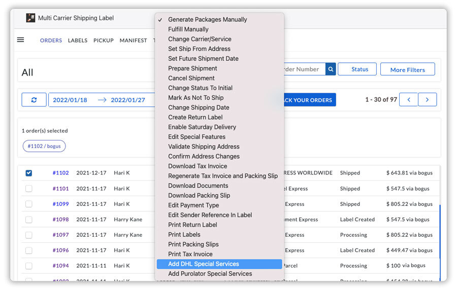 Shopify DHL Proof of Delivery