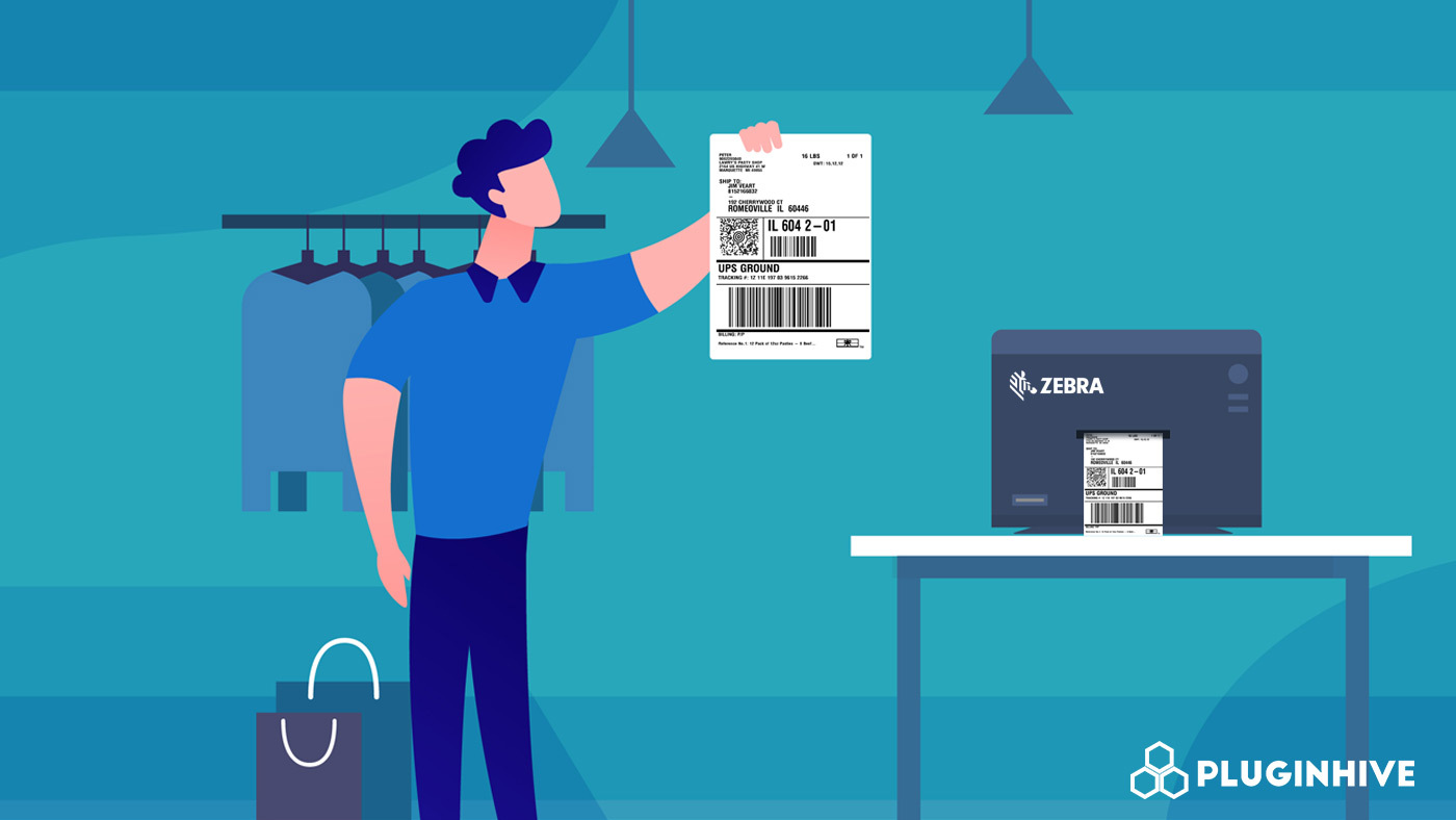 Zebra printer for shipping labels in ecommerce