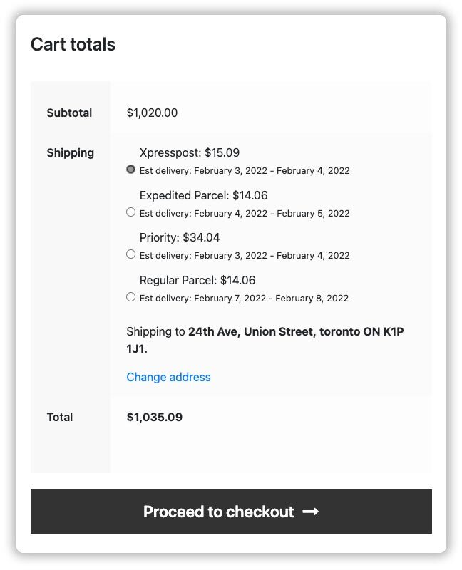 WooCommerce Canada Post Shipping Plugin with Print Label - PluginHive