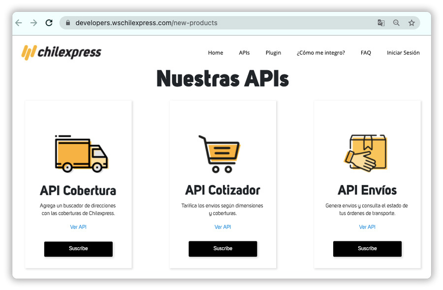 Chilexpress APIs