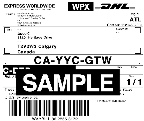 DHL-Label