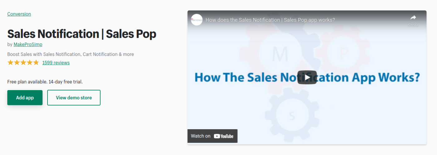 sales notification | sales pop
