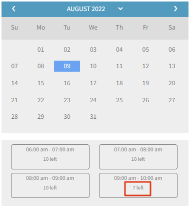 woo bookings calendar view