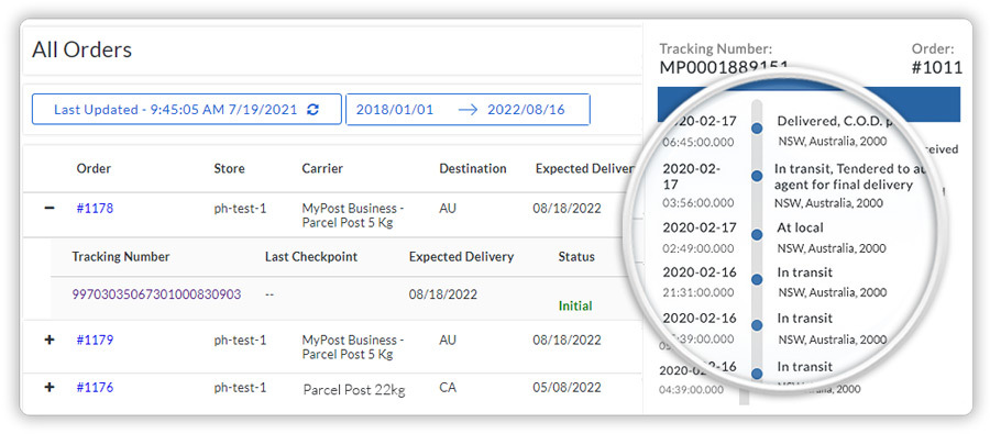 mypost business tracking