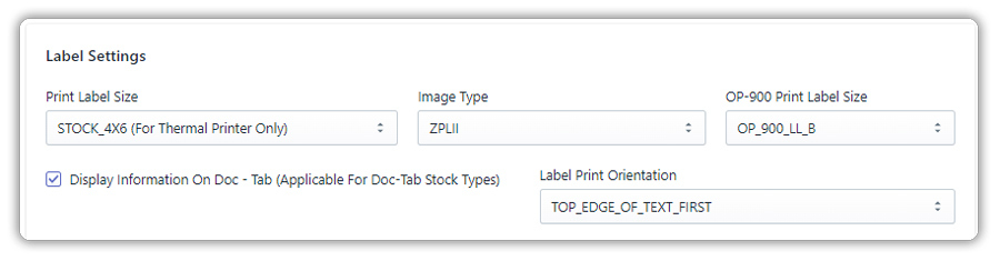 label print orientation