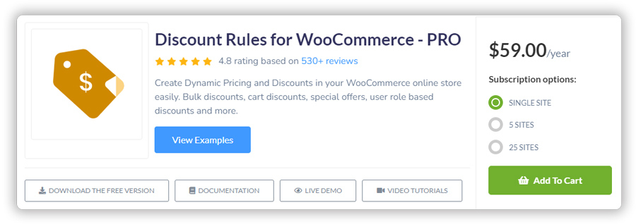 Discount rules for Woocommerce 