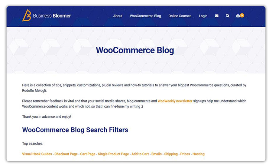 business-bloomer wocommerce blog