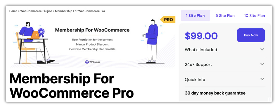Membership for WooCommerce Pro