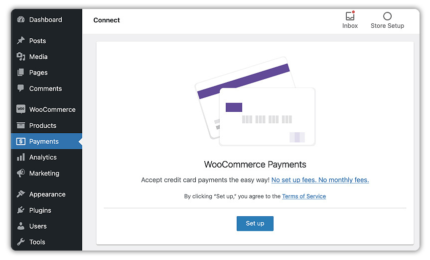 woocommerce payment set up