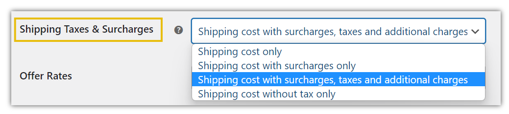 Surcharges