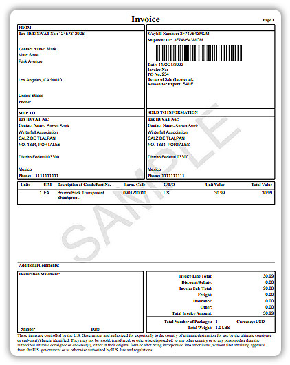 ups-commercial-invoice