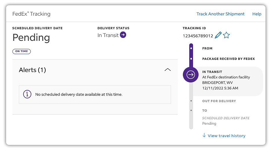 FedEx Tracking Dashboard