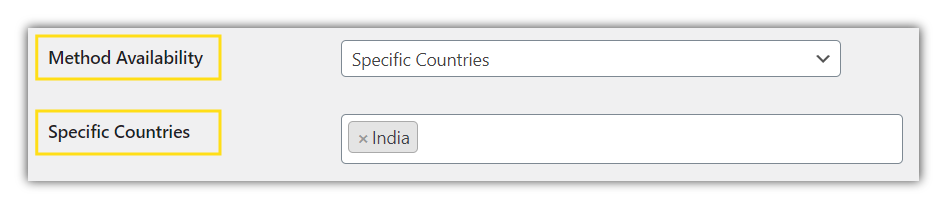 specific countries