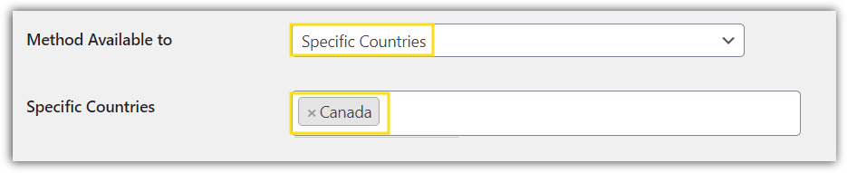 Specific Countries