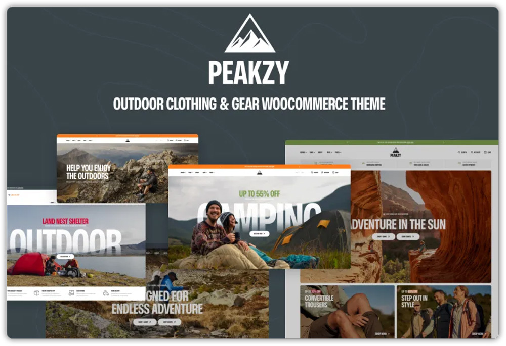 Peakzy – Outdoor Clothing & Gear WooCommerce Theme