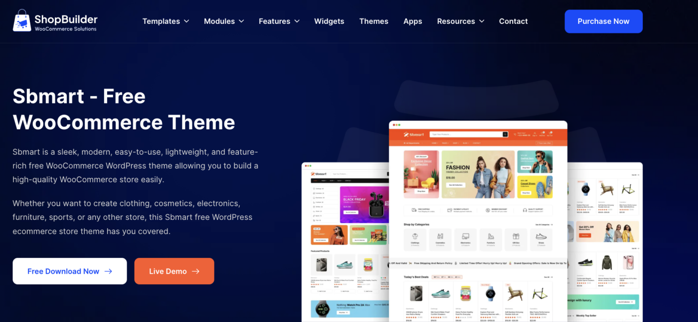 Sbmart - WooCommerce WordPress Theme