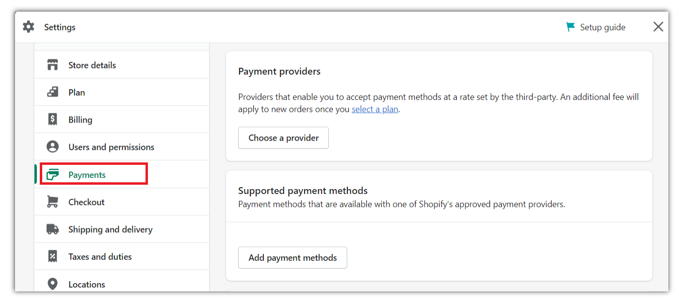 shopify payments