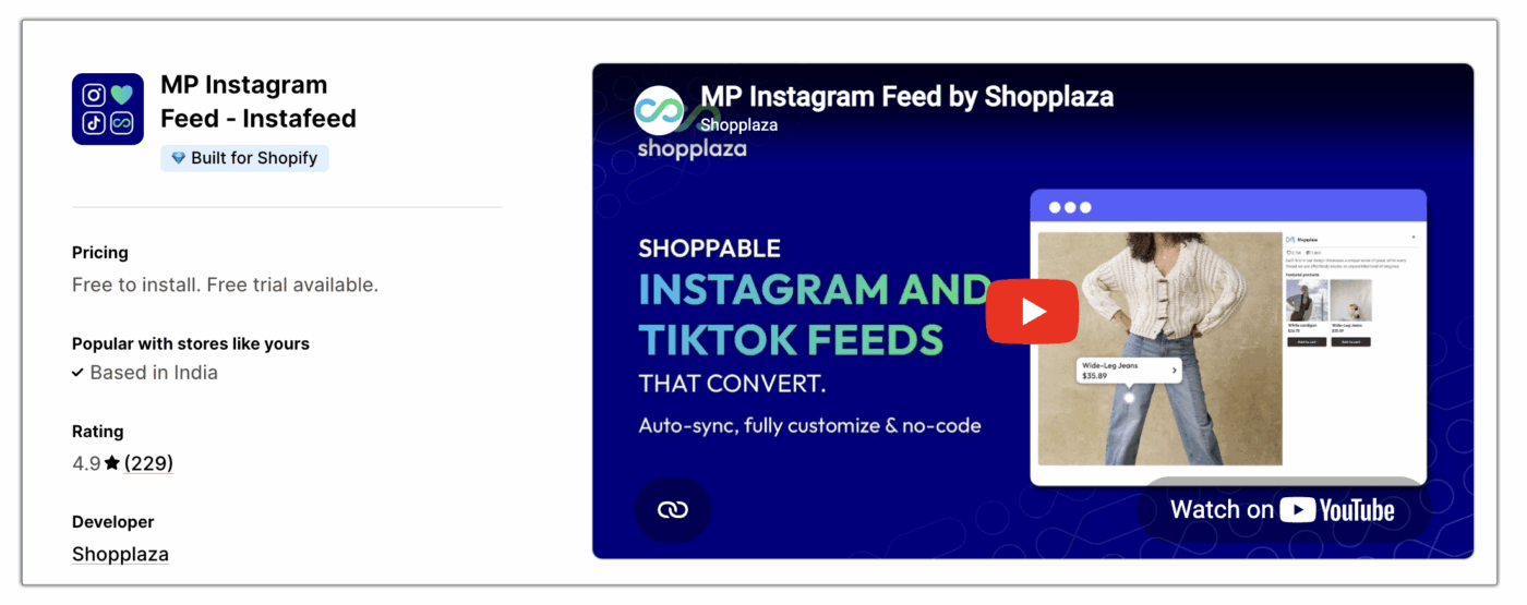 MP Instagram Feed - Instafeed