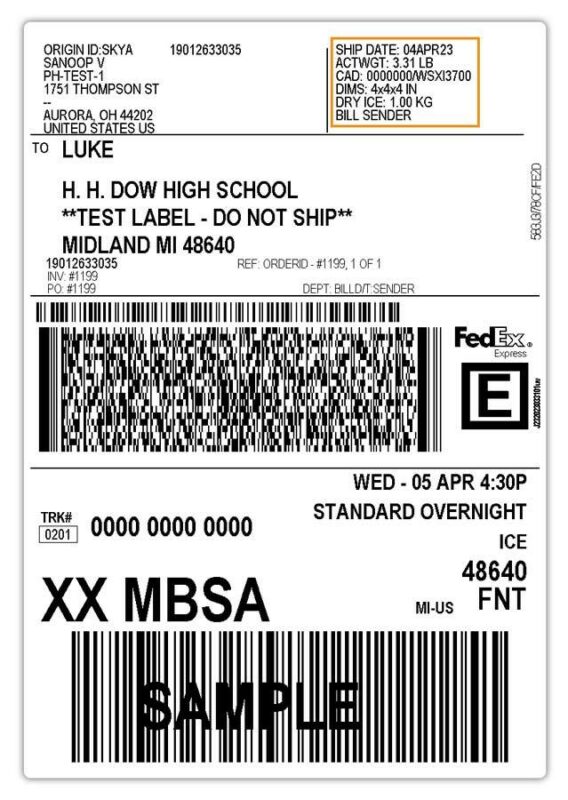 Fedex dry ice shipping discount