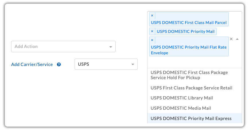 usps shipping services 