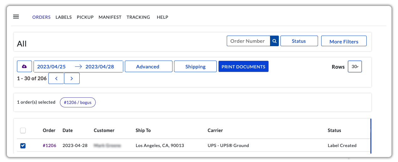 print ups shipping labels
