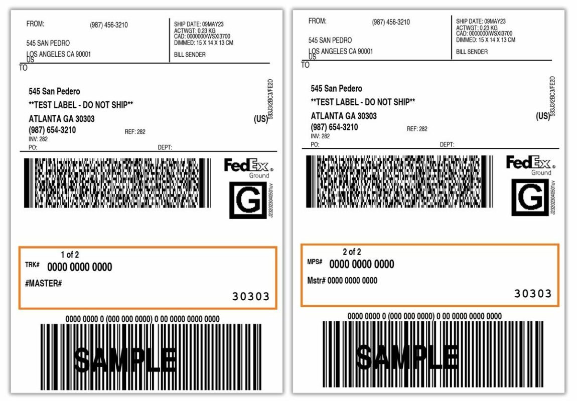 fedex labels 