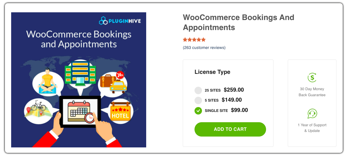 WooCommerce Bookings and Appointments