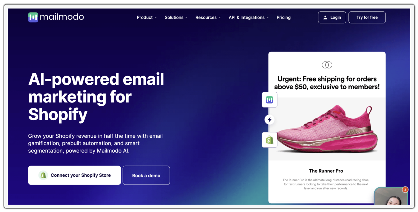 mailmodo- shopify email marketing