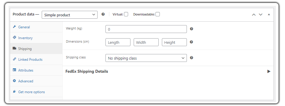 woocommerce-product-weight-and-dimensions