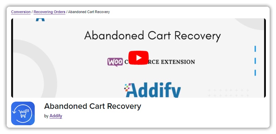 abandoned cart recovery