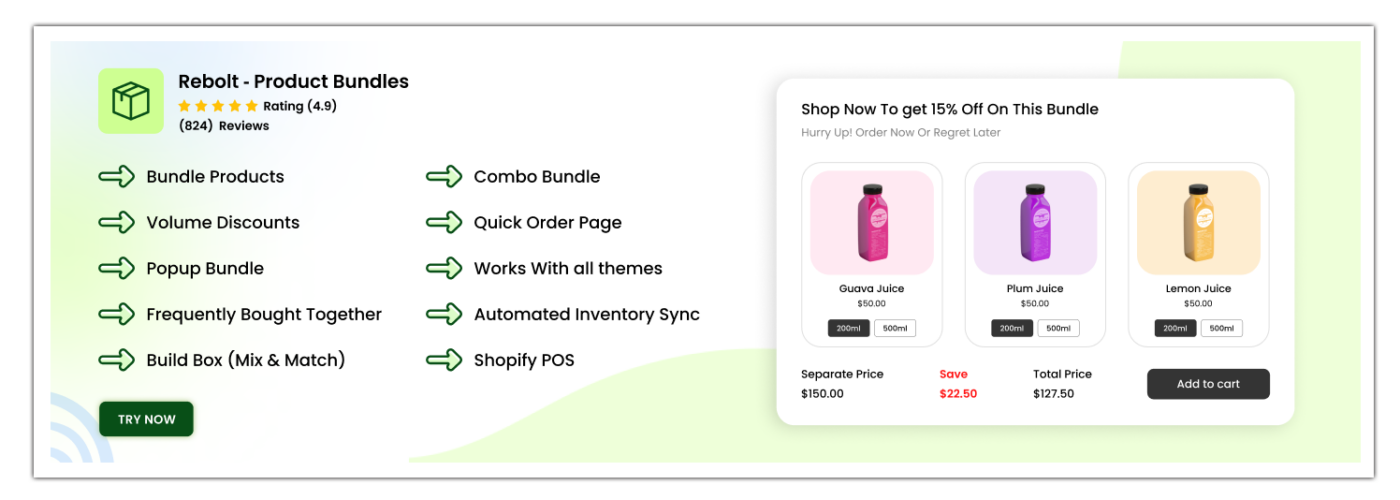 revolt shopify product bundles