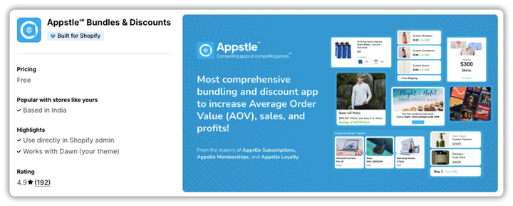 Appstle℠ Bundles & Discounts