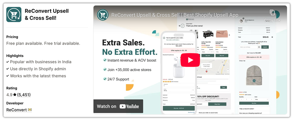 ReConvert Upsell & Cross-sell