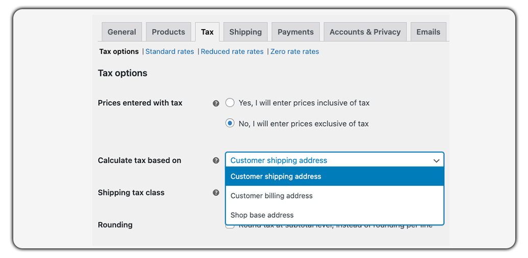 address based tax