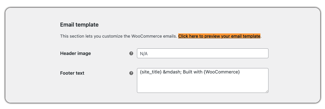 preview woocommerce emails