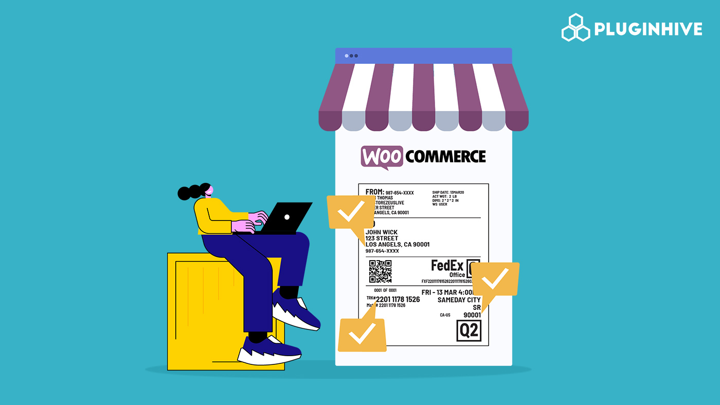 woocommerce fedex label