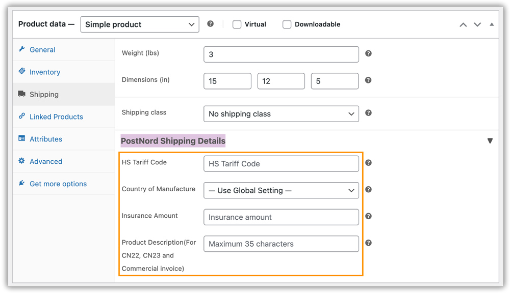 product details 