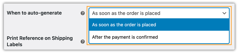 trigger label generation 
