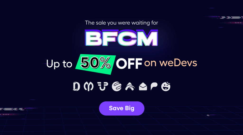 wedevs bfcm deals