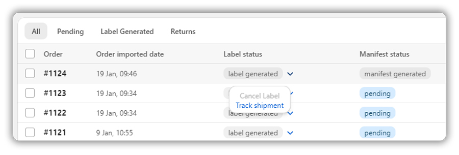 Tracking MyPost Business orders