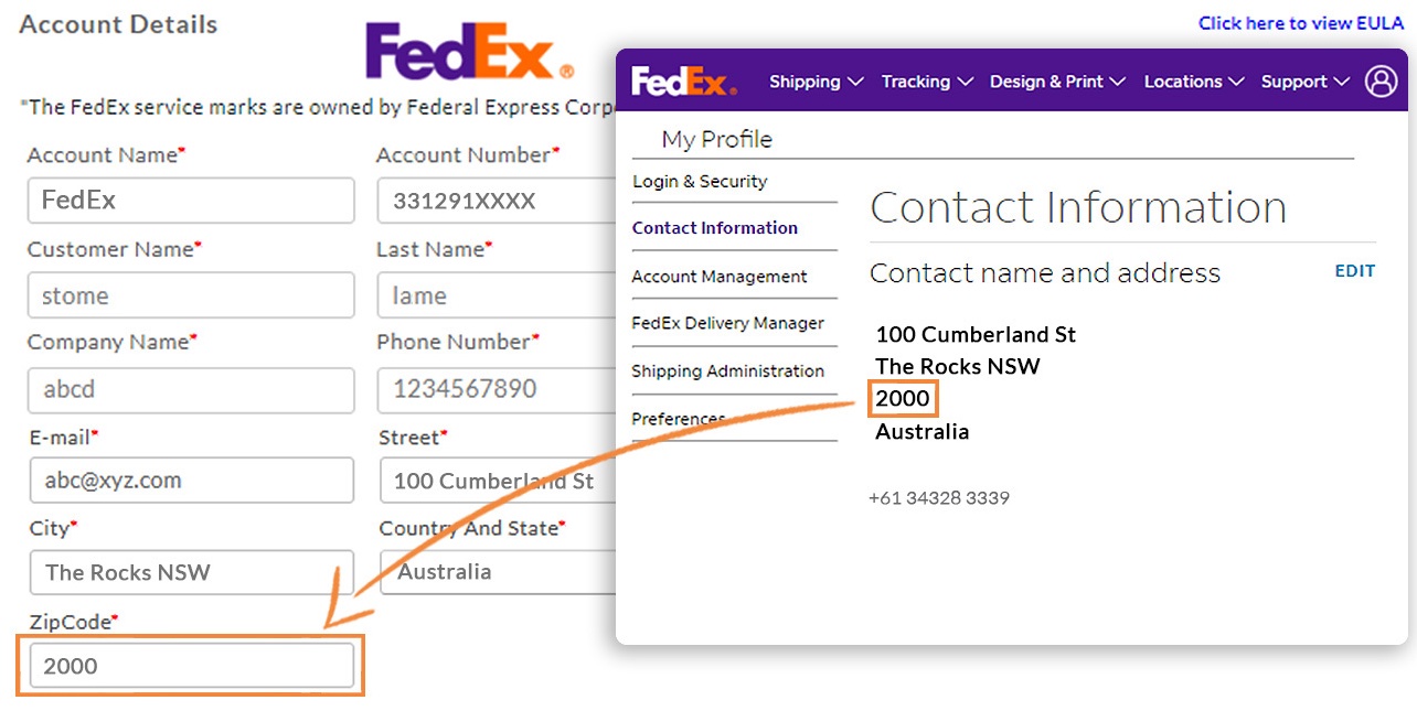 fedex account