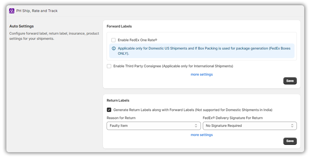 shopify fedex settings